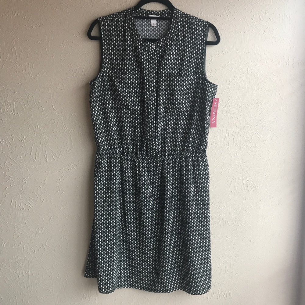 Green and black Merona dress